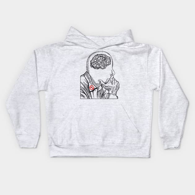 thinker Kids Hoodie by Arash Shayesteh